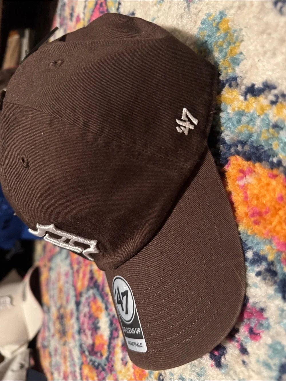 ’47 Brown Detroit D Embroidered Baseball Cap